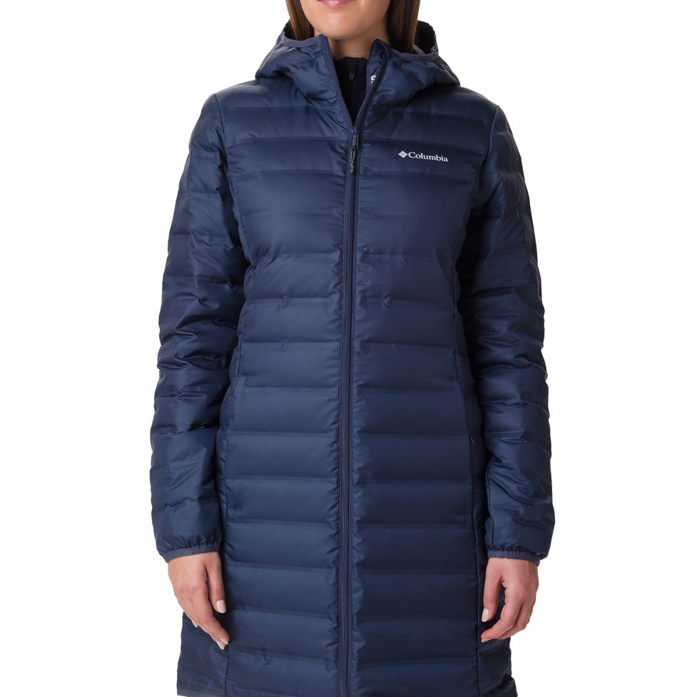 Яке Columbia Lake 22™ Down Long Hooded Jacket Синьо | 1859672466, 0