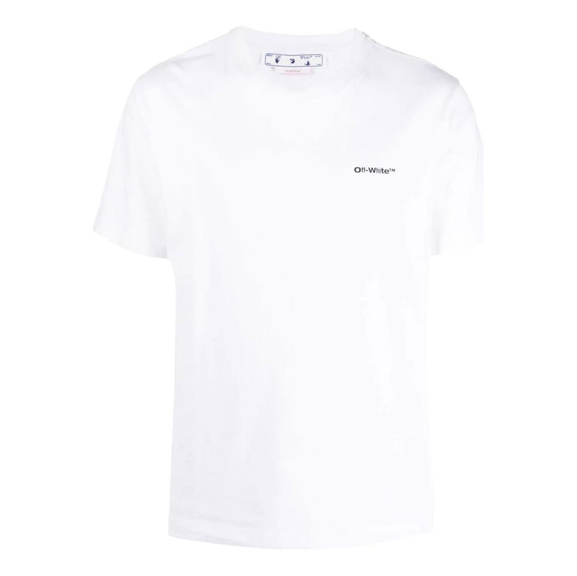 Тениска Off-White Off-White FW22 Round Neck T-Shirt Бяло | OMAA027F22JER0160110