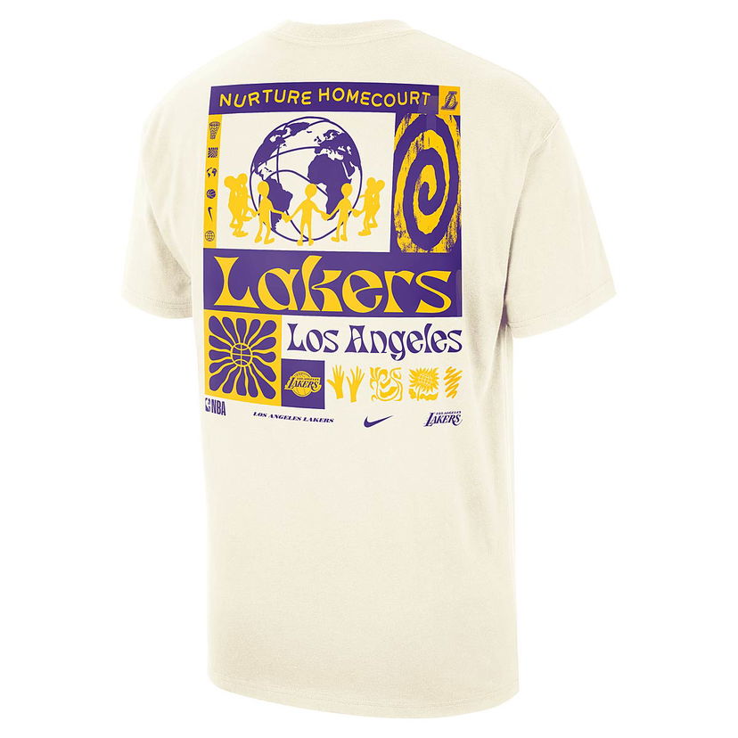 Тениска Nike NBA LOS ANGELES LAKERS COURTSIDE OVERSIZED T-SHIRT Бежово | FV9273-901