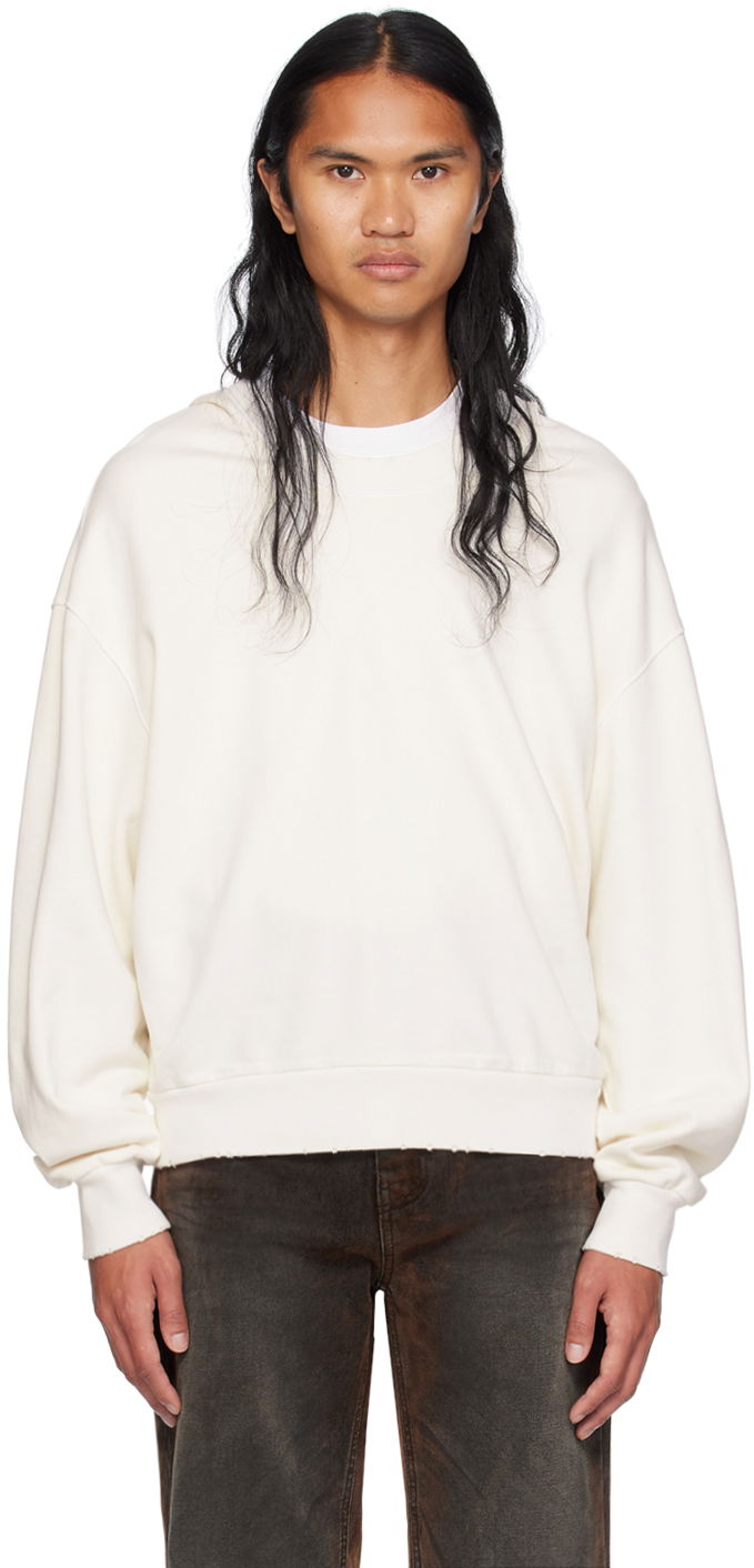 Суитчър We11done Wide Neck Sweatshirt Бяло | WD-TH2-24-801-U-WH, 0