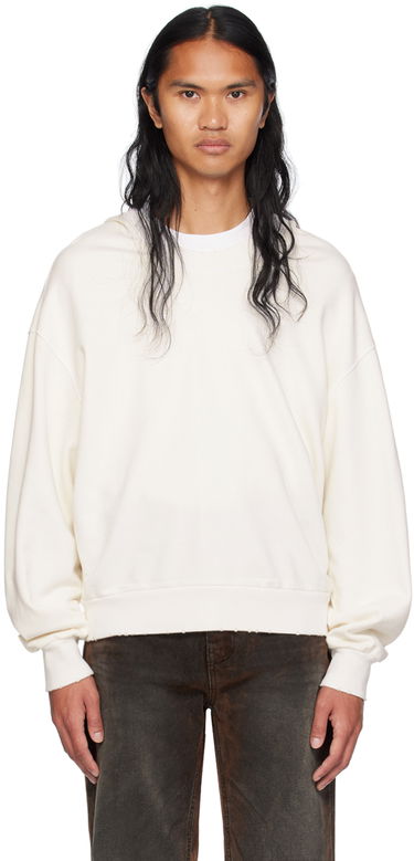 Суитчър We11done Wide Neck Sweatshirt Бяло | WD-TH2-24-801-U-WH, 0
