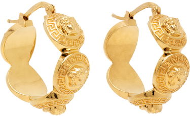 Обеци Versace Tribute Medusa Hoop Earrings "Gold" Металик | 1013207_1A00620_3J210, 1