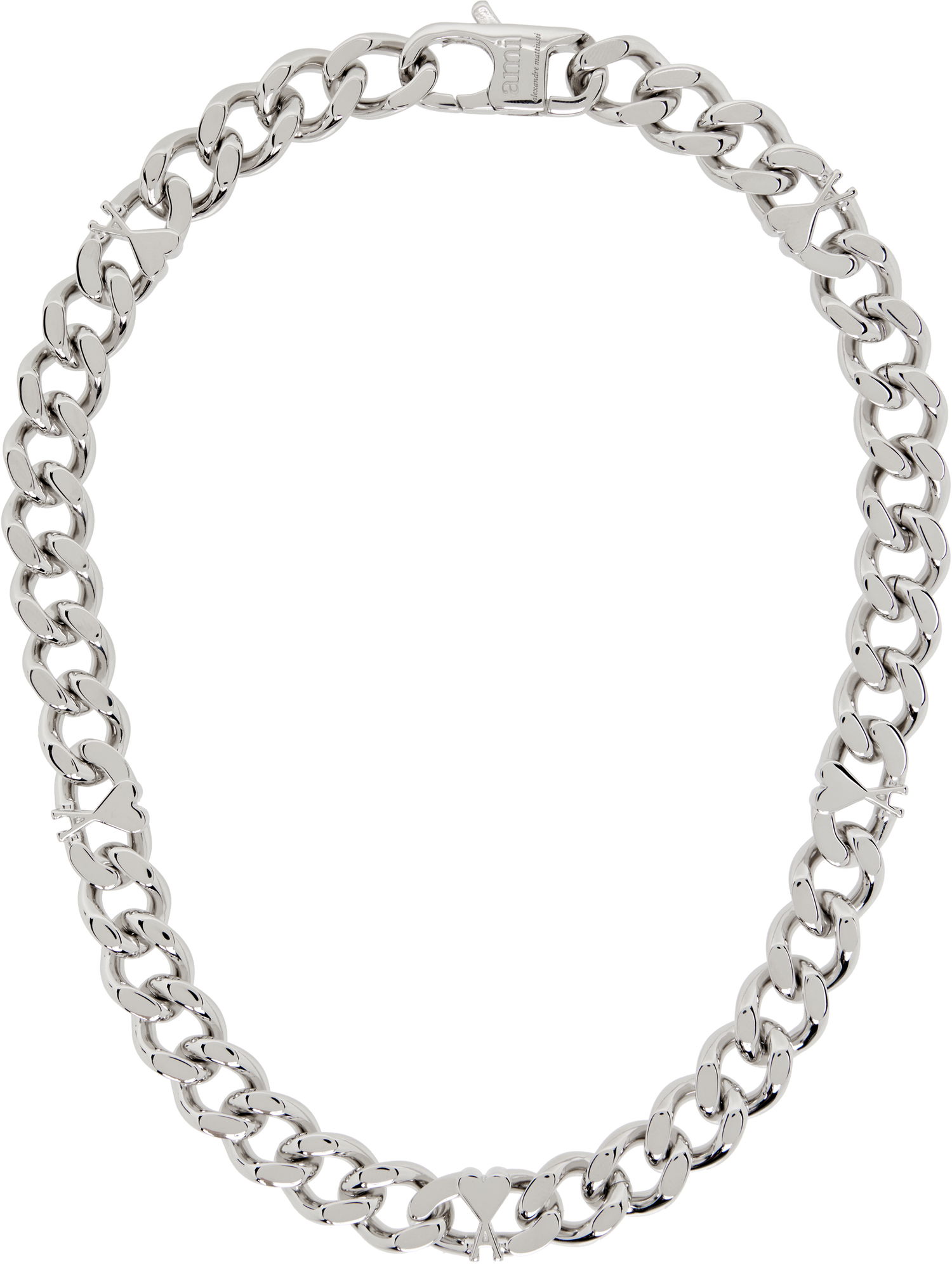 Колие AMI AMI Paris Ami de Coeur Silver-Tone Chain Necklace Металик | UJW928.361, 0