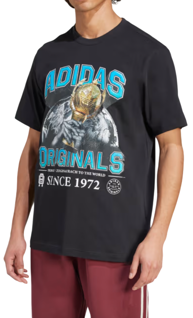 Тениска adidas Originals Originals Trefoil Graphic T-Shirt Черно | jw2973, 0