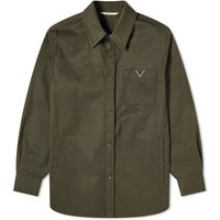 Риза Valentino V Logo Overshirt Зелено | 4V3CIA9ACKV-L90, 1