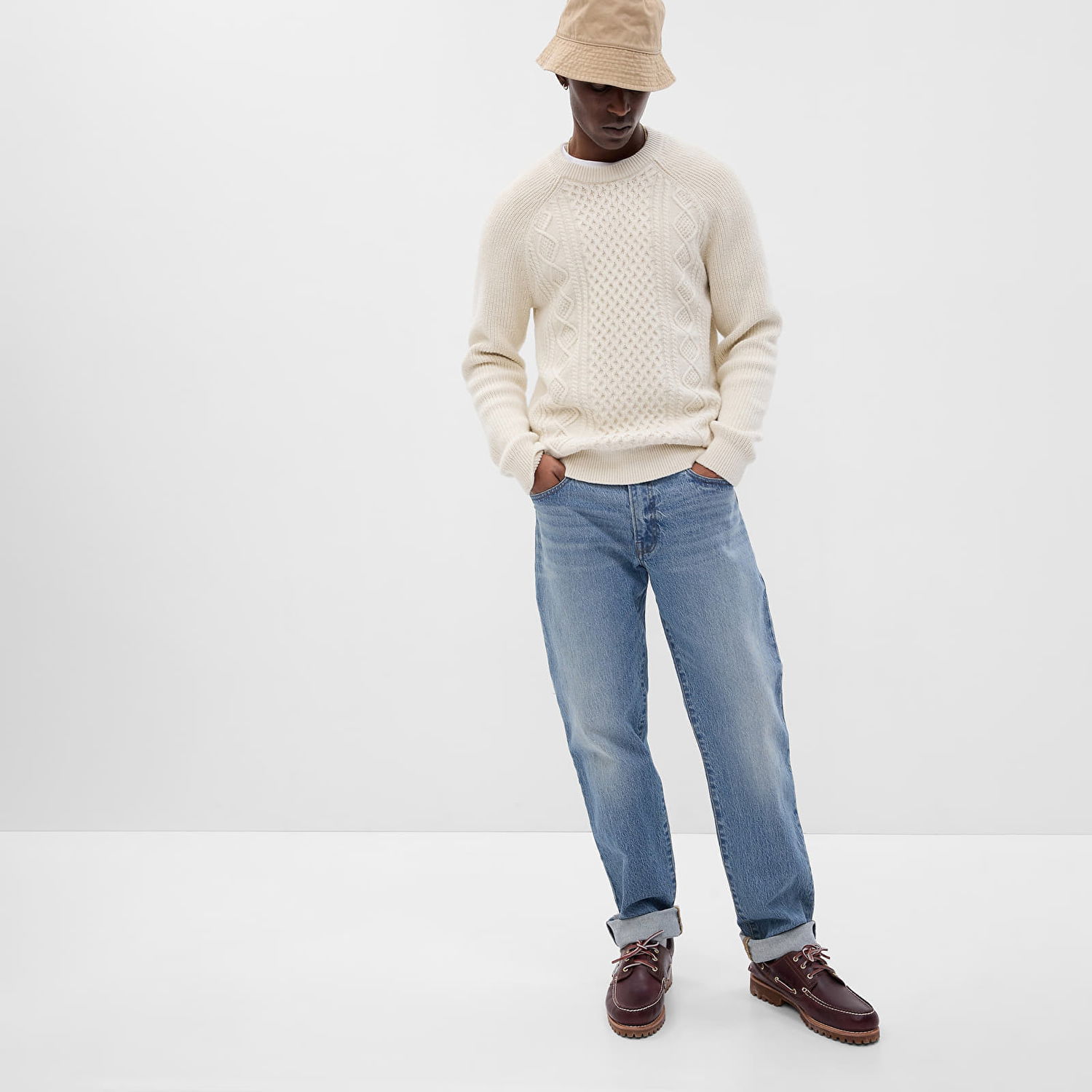 Дънки GAP Denim Pants Straight Light Wash Синьо | 709159-00, 0