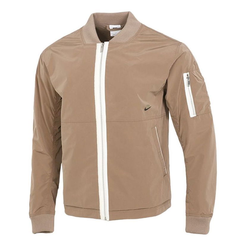 Яке бомбър Nike Sportswear Style Essentials Loose Casual Jacket Бежово | DD4715-208