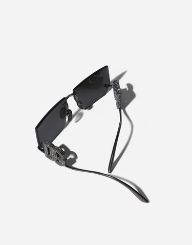 Слънчеви очила Dolce & Gabbana DG Crystal Square Sunglasses Черно | VG2304VM6889V000, 3