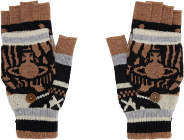 Ръкавици Vivienne Westwood Vivienne Westwood Knitted Patterned Fingerless Gloves Многоцветен | 8202003D-K006O-, 0