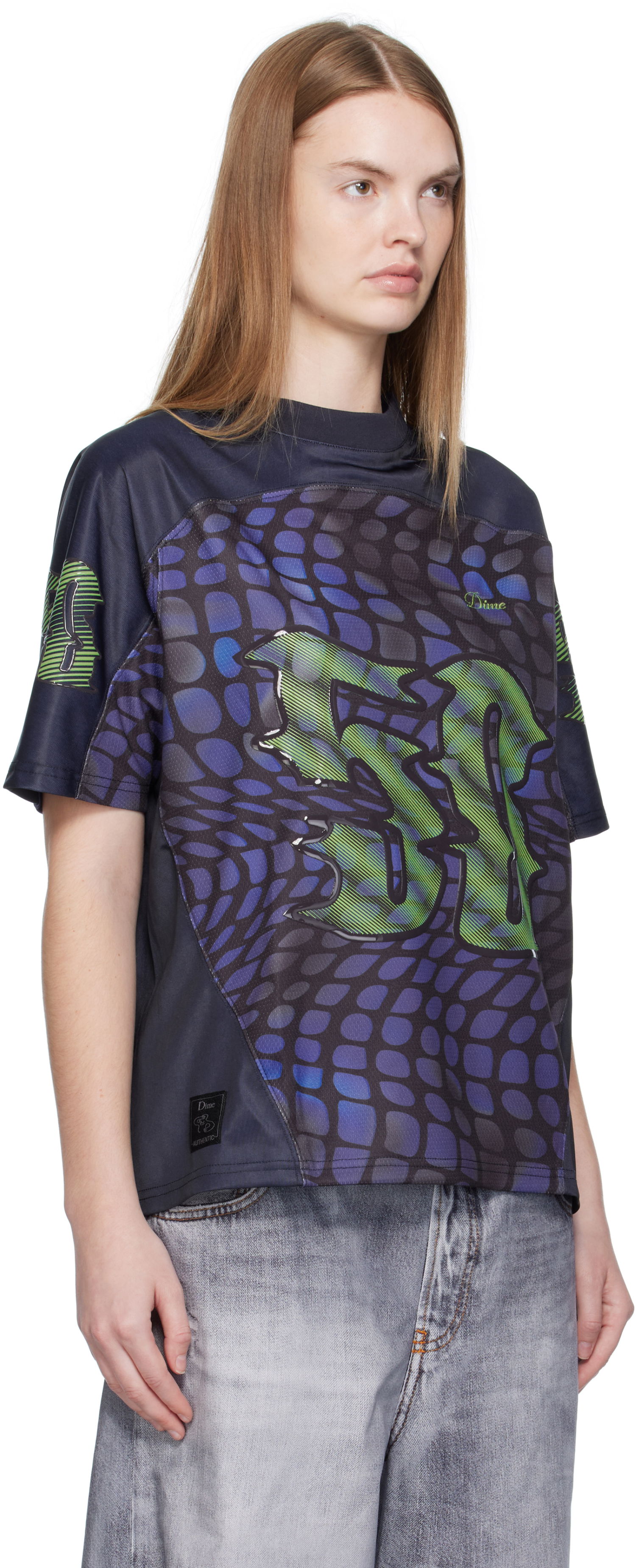 Фланелка Dime Dime N50 Jersey T-Shirt Тъмно синьо | DIMEFA256NVY, 1