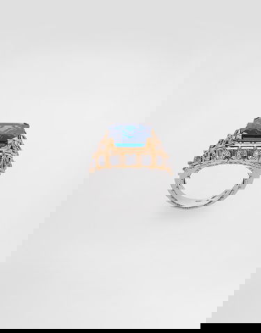 Пръстен Dolce & Gabbana Dolce & Gabbana Eleganza 18k Gold Ring with Topaz and Sapphires Синьо | WRSA2GWTOP187583, 1