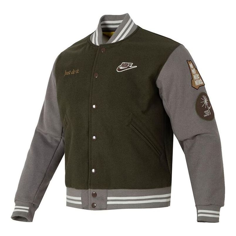 Яке бомбър Nike Outdoor Varsity Jacket Зелено | FV4026-325, 0