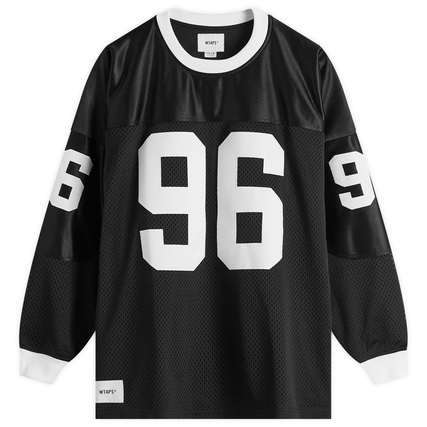 Фланелка WTAPS Black Hockey Shirt Large Черно | 242ATDT-CSM12-BLK, 0