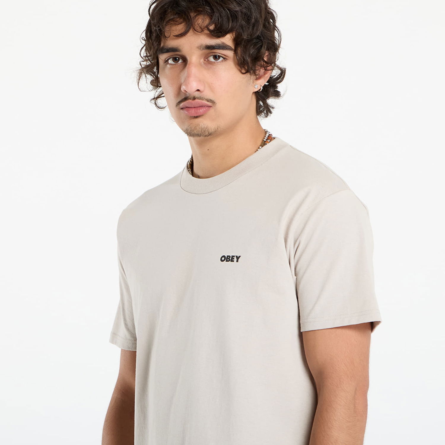 Тениска OBEY OBEY Visual Studios Tee Бежово | 165264231-SIG, 1