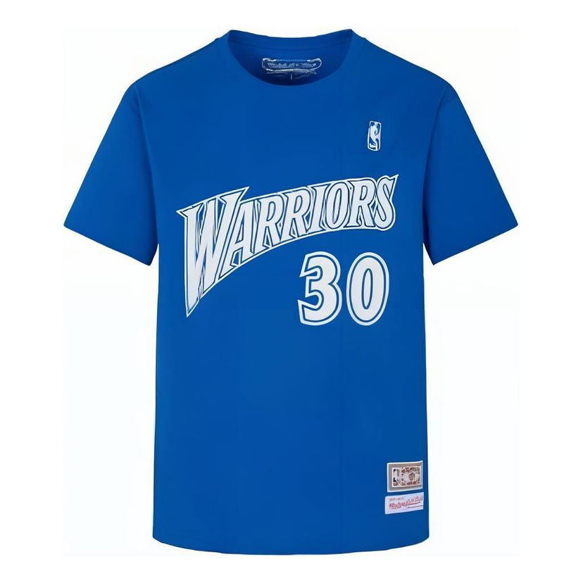 Тениска Mitchell & Ness Mitchell & Ness NBA Golden State Warriors Stephen Curry Number 30 T-Shirt Синьо | MNJYSST230133-ROYAL