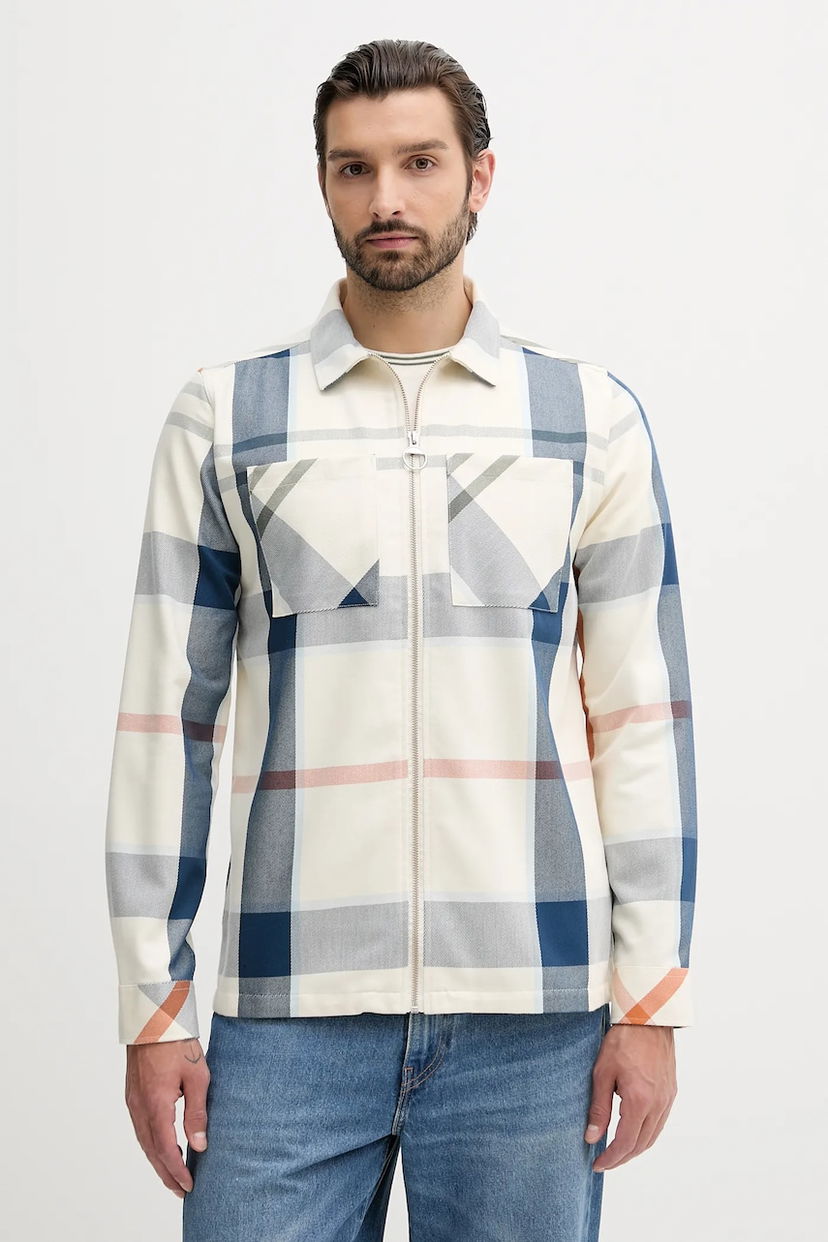 Риза Barbour Barbour Ettrick Relaxed Fit Overshirt Бежово | MOS0305