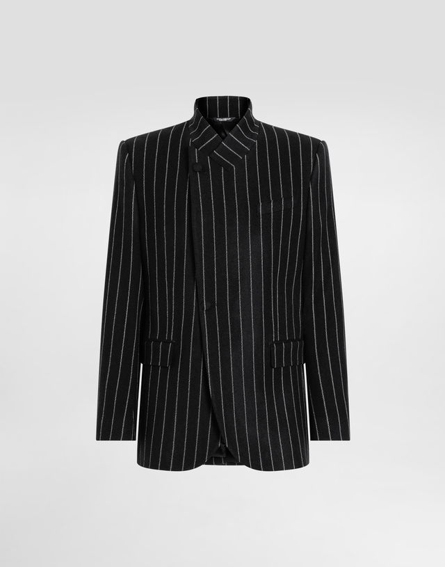 Dolce & Gabbana Sicilia Single-Breasted Pinstripe Jacket