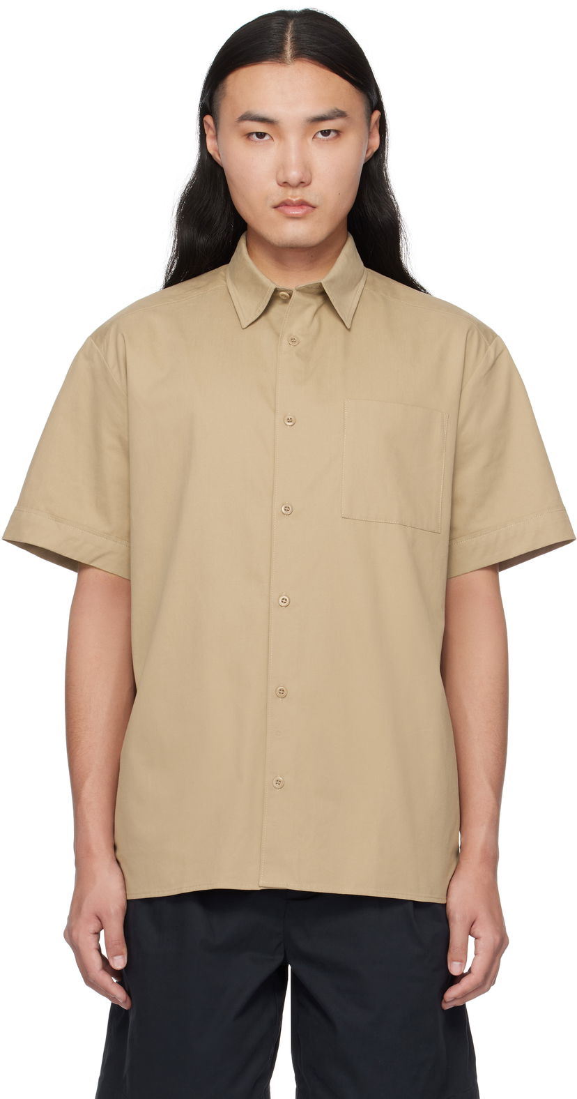 Риза A.P.C. Ross Short-Sleeve Shirt Бежово | COGZR-H12541