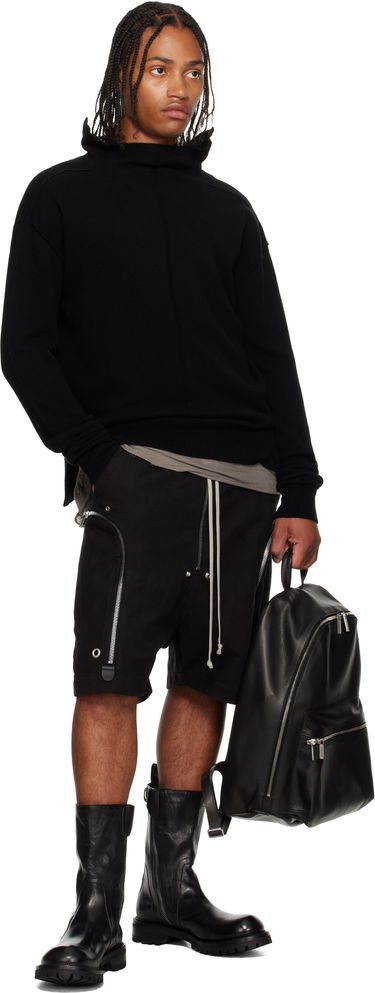 Раница Rick Owens Rick Owens Concordians Leather Backpack Черно | RA02E0771 LCN, 3