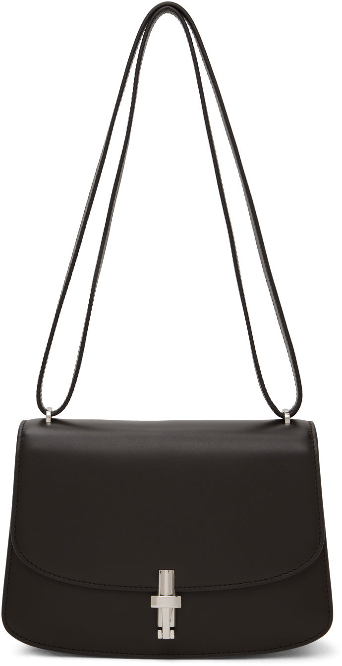 Чанта през рамо The Row Sofia 8.75 Leather Shoulder Bag Черно | W1603-L60, 0