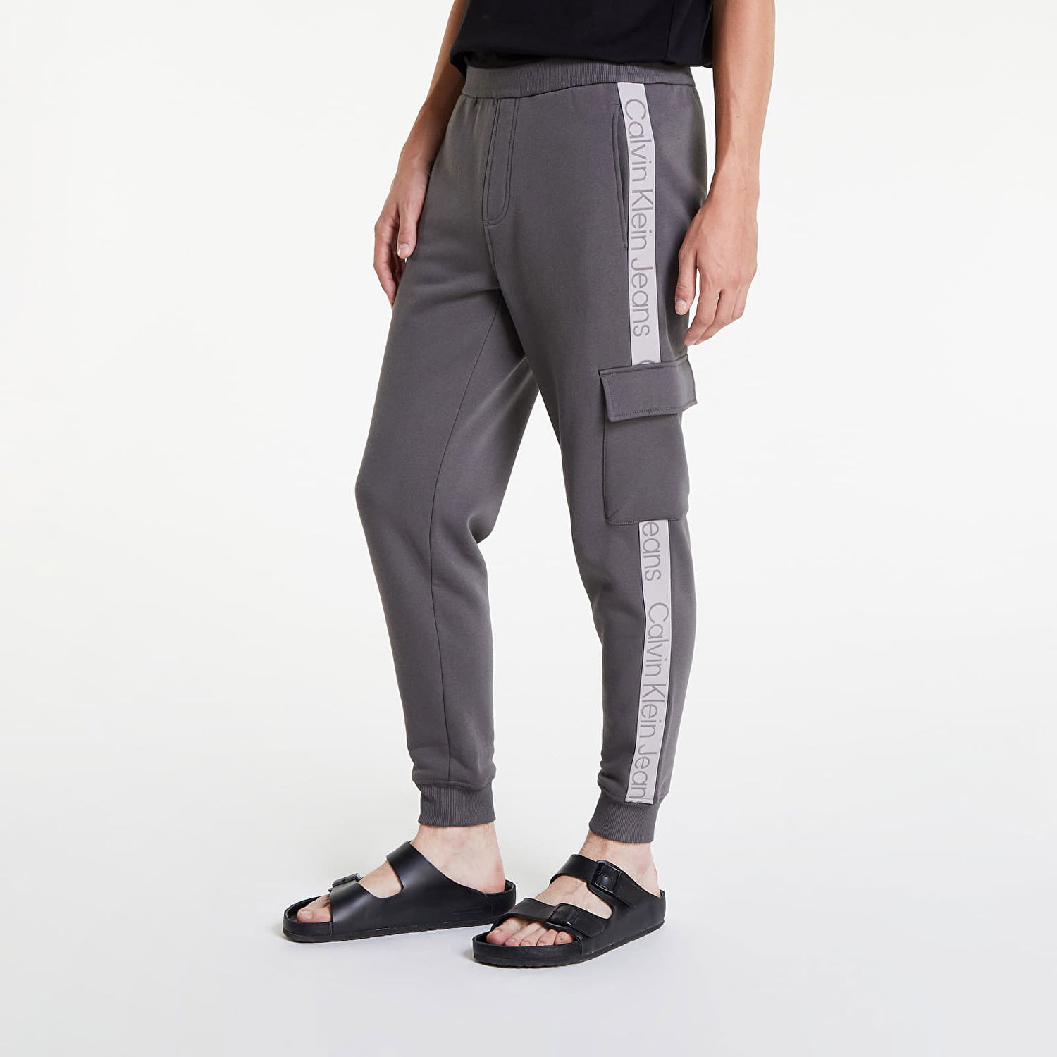 Карго панталони CALVIN KLEIN Tape Cargo Hwk Сиво | J30J322050 PRC, 0