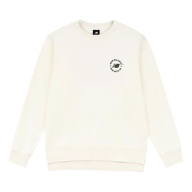 Пуловер New Balance Logo Pullover Sweatshirt Бяло | AMT33343-CIC, 0