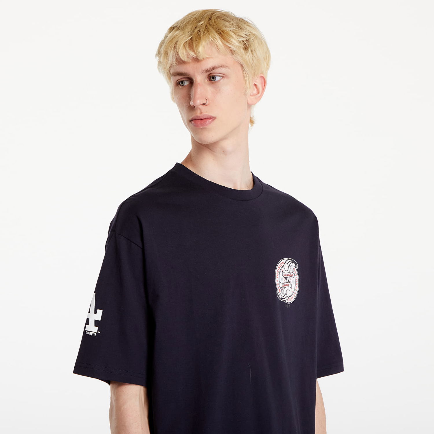 Тениска New Era MLB Graphic OS Tee Los Angeles Dodgers Navy/ White Тъмно синьо | 60502563, 1
