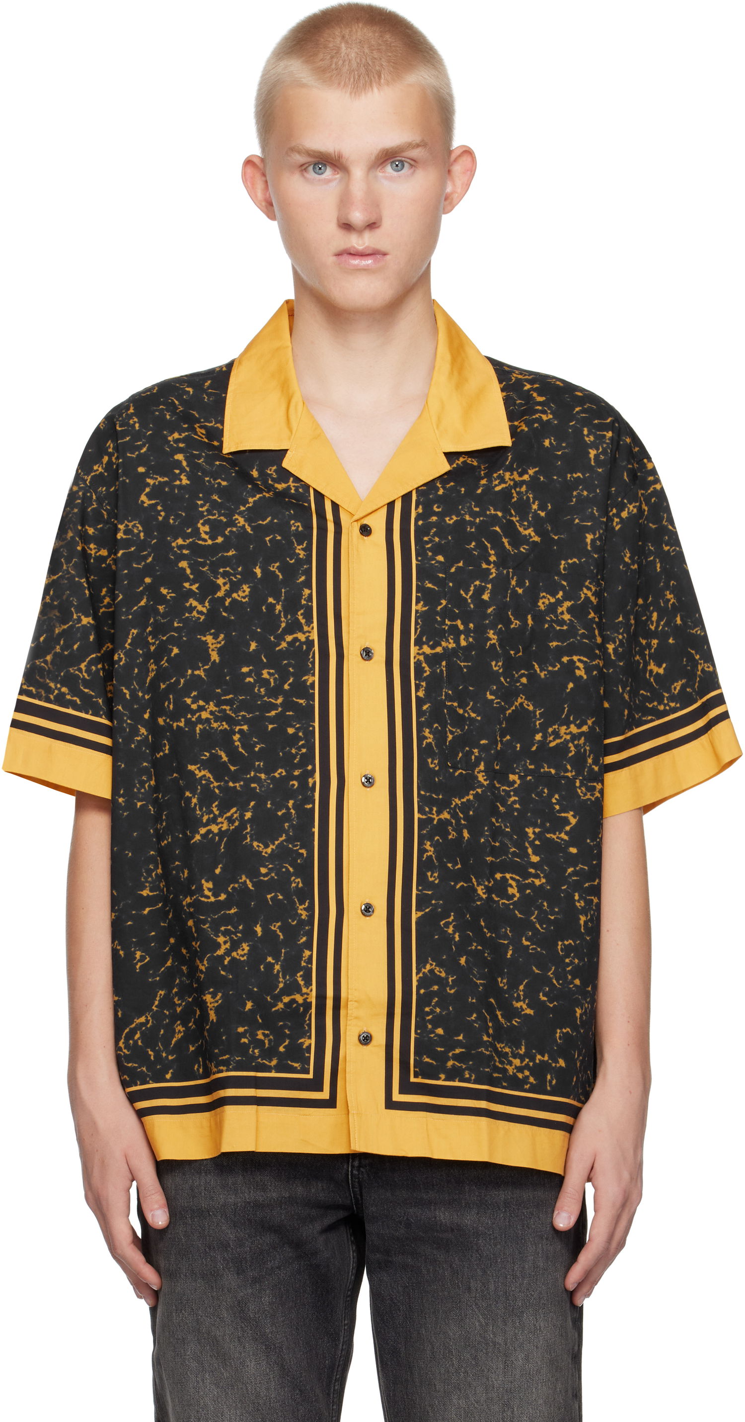Риза BOSS Oversize-Fit Shirt Жълто | 50520060, 0
