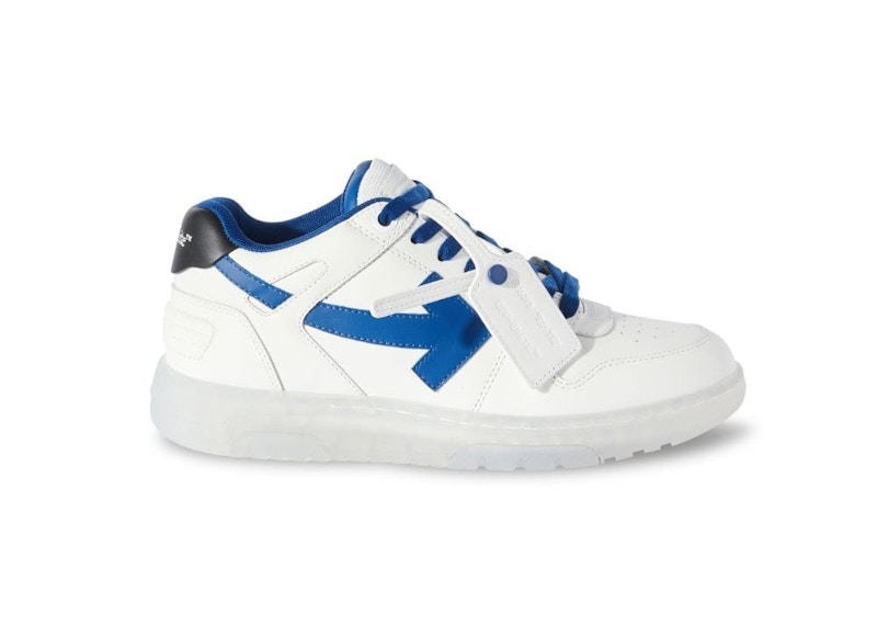 Кецове и обувки Off-White Out Of Office OOO Low Tops White Navy Blue Бяло | OMIA189S24LEA0100146, 0