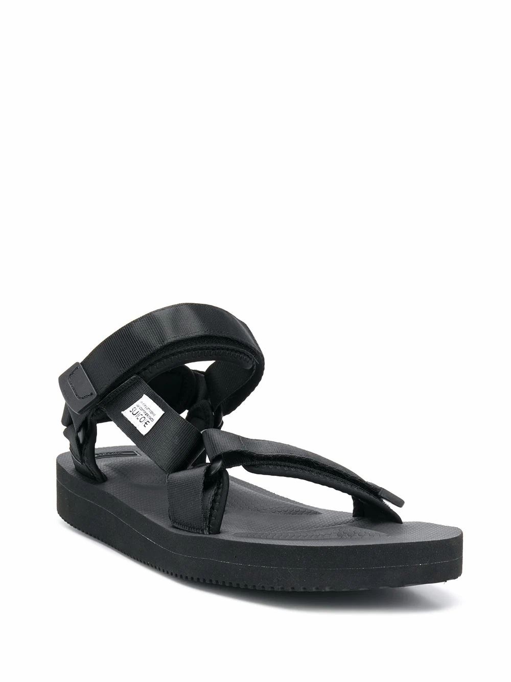 Кецове и обувки SUICOKE Black Rubber Sandals Черно | OG022V2001, 1