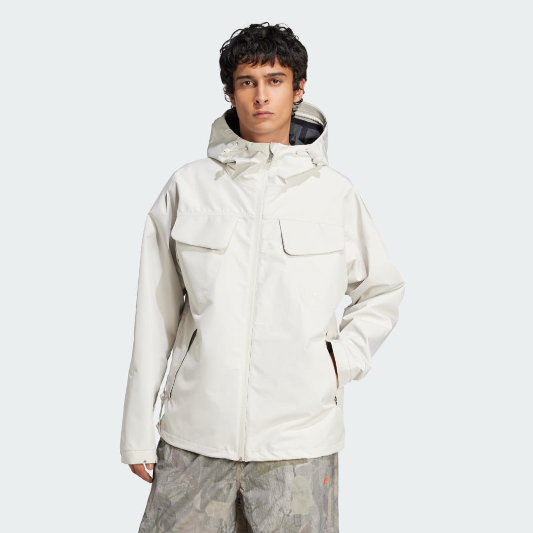 Дъждобран adidas Performance Premium Essentials Water-Repellent Jacket Бяло | JD5877, 0