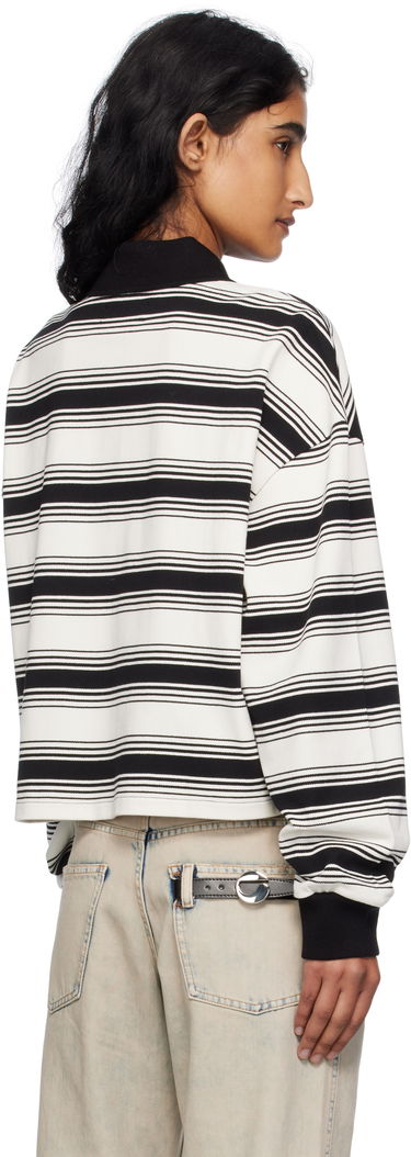 Поло тениска AMIRI AMIRI MA Stripe Oversized Polo Бяло | AWJYPO1008, 2