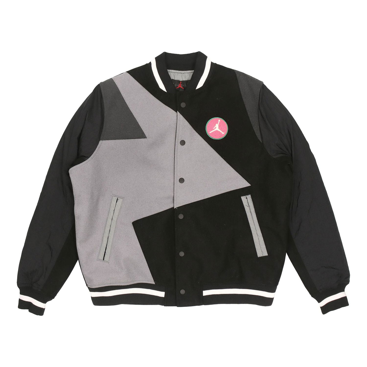Яке бомбър Jordan Air Jordan Sport DNA Splicing Baseball Jacket Сиво | CK9351-011, 0