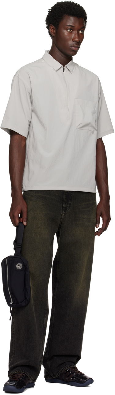 Чанта за кръста Stone Island Stone Island Coated Nylon Belt Bag Черно | K2S15 9200016 S0251, 3