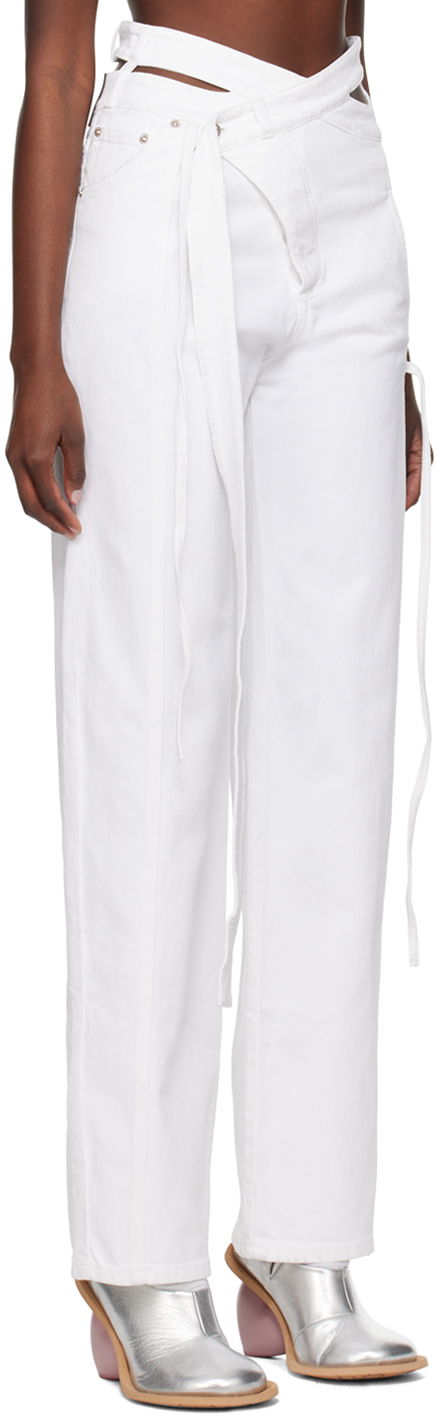 Дънки Ottolinger Ottolinger Exclusive Wrap Jeans Бяло | 1700201, 1