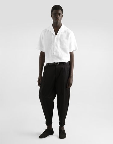 Риза Dolce & Gabbana Dolce & Gabbana Three-Button Linen Resort Shirt Бяло | G5NE3TFU4JBW0800, 1