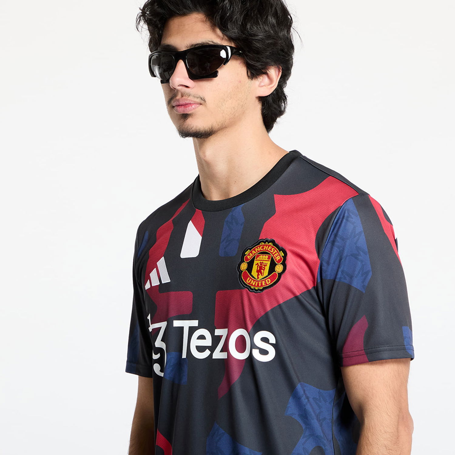 Фланелка adidas Performance Manchester United Graphic Pre-Match Jersey Черно | JD7147, 1