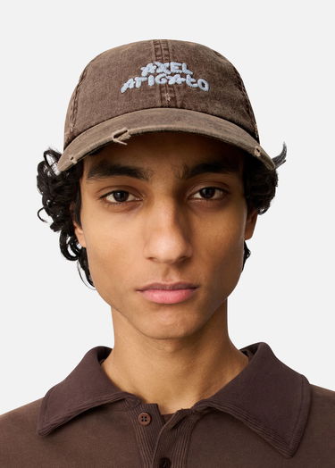 Шапка с козирка AXEL ARIGATO AXEL ARIGATO Embroidered Distressed Washed Cap Кафяво | X3962001, 6