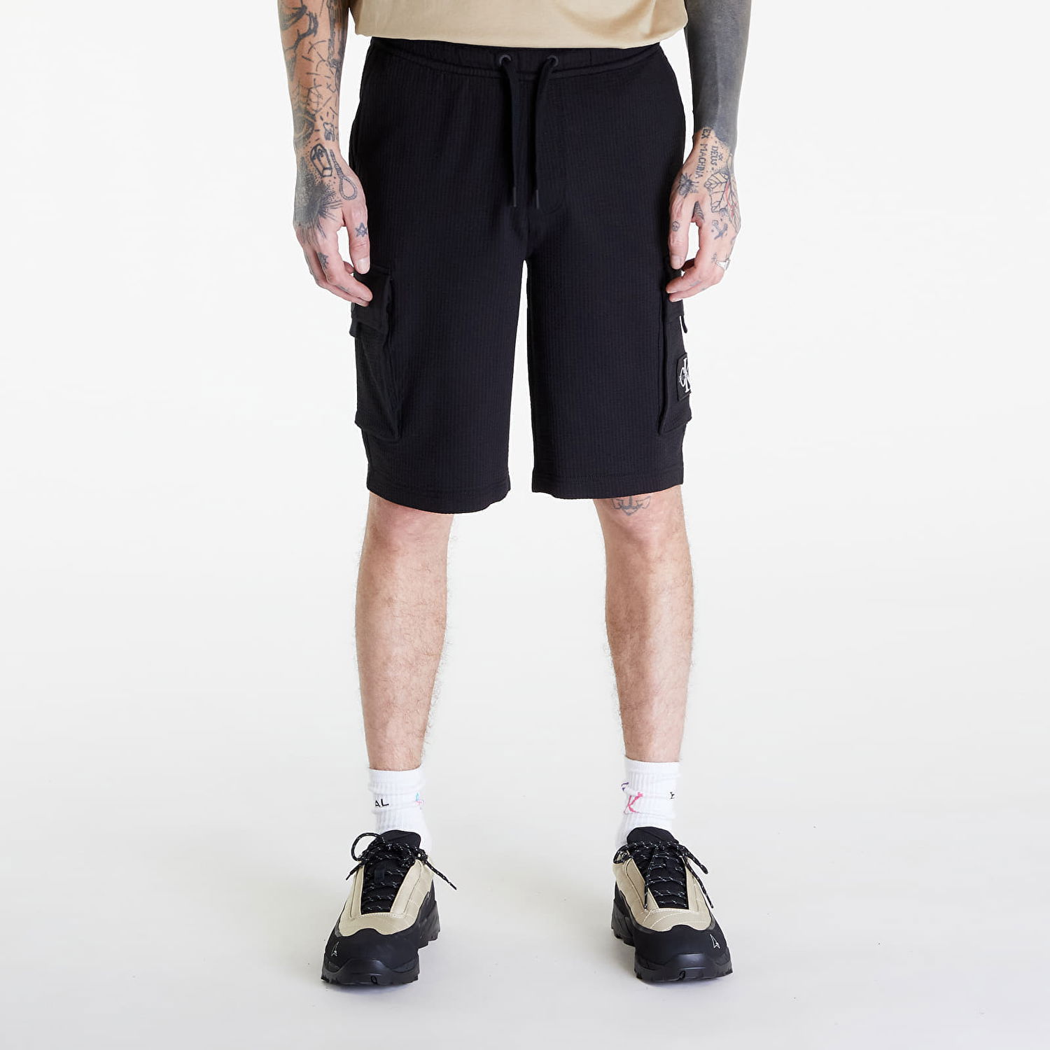 Къси панталони CALVIN KLEIN Jeans Texture Hwk Shorts Black Черно | J30J325136 BEH, 0