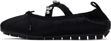Pокля Simone Rocha Simone Rocha Embellished Grip Ballerina Flats Черно | BPT1B 0755, 2