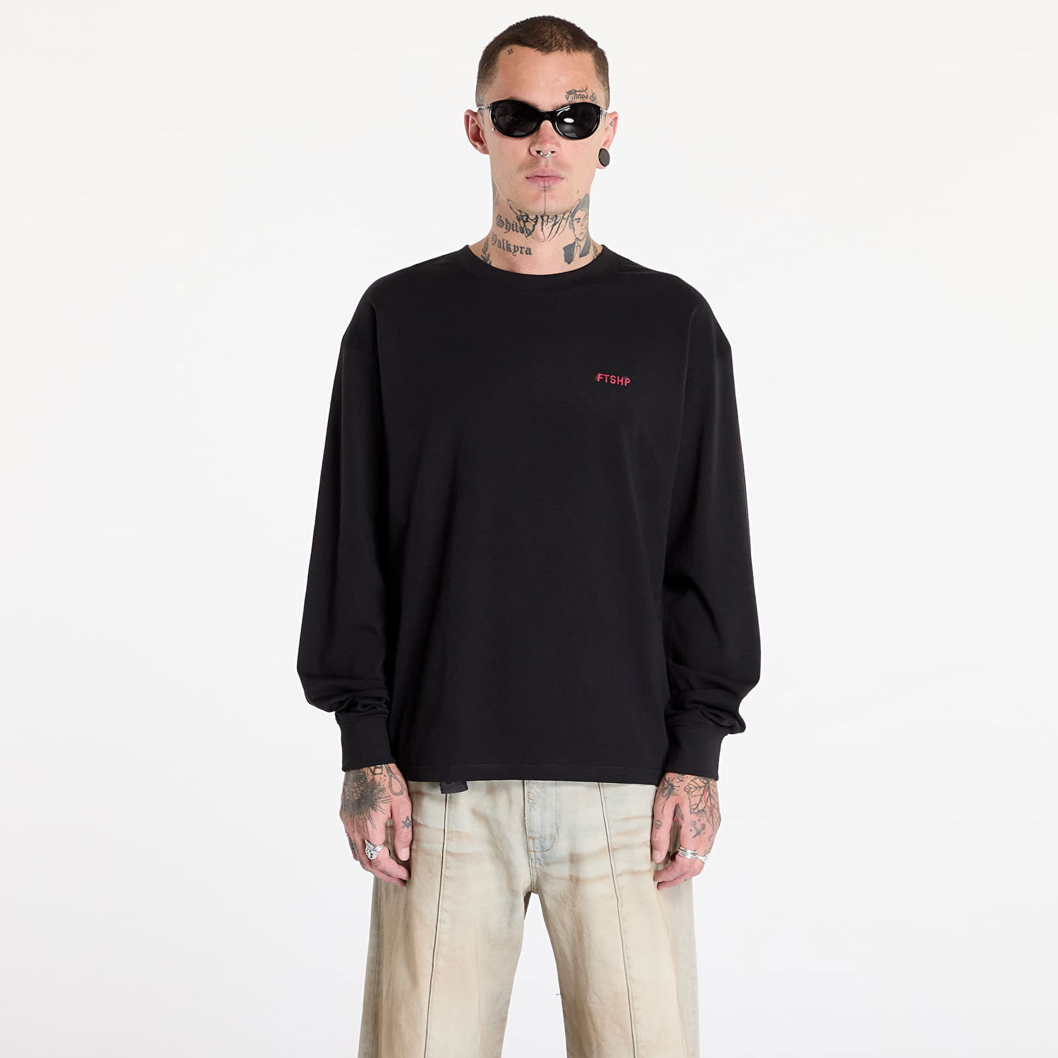 Тениска Footshop FTSHP Metal Glass Box Longsleeve Tee UNISEX Black XS Черно | FTSHP_428, 0