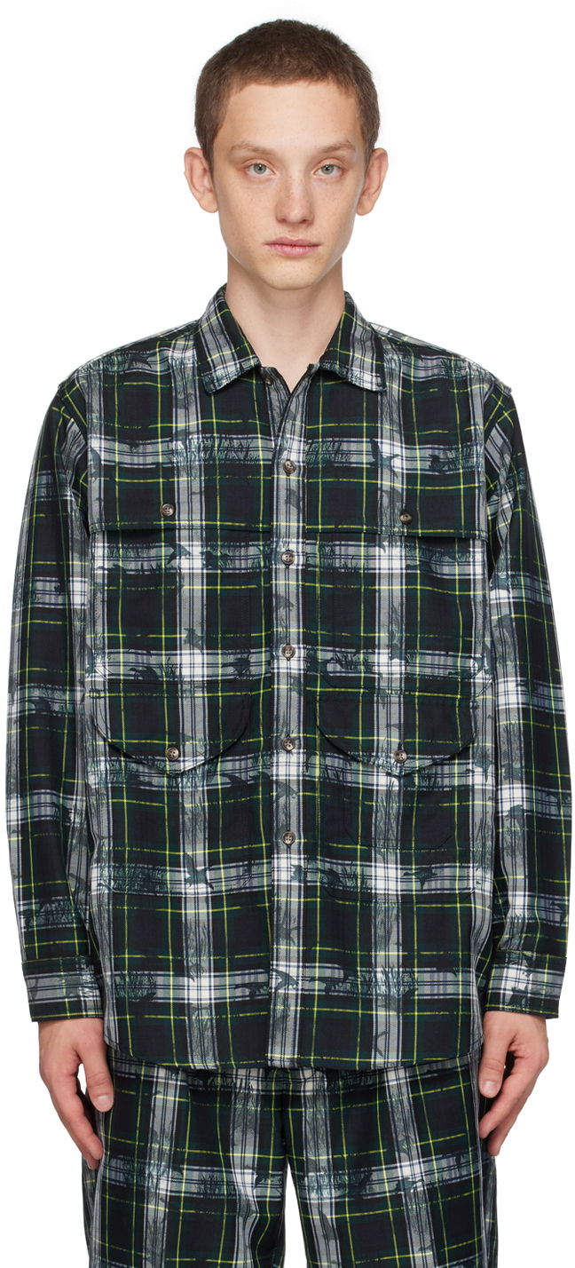Риза BEAMS BEAMS PLUS Adventure Plaid Shirt Зелено | 38110268791, 0