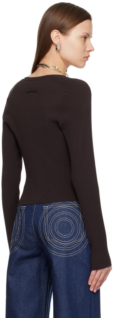 Пуловер Jean Paul Gaultier Gaultier Roses Print Cardigan Кафяво | 24/25-F-CA004-M063-60403050, 2