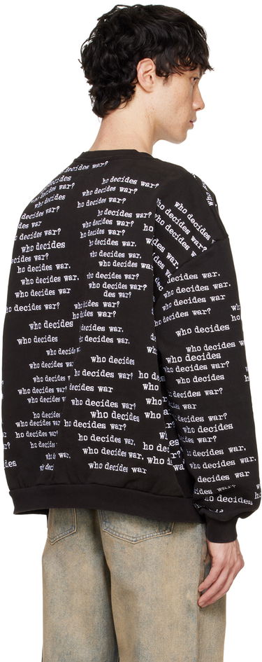 Суитчър Who Decides War WDW Scripture Sweatshirt Черно | 1110370002FW24, 2