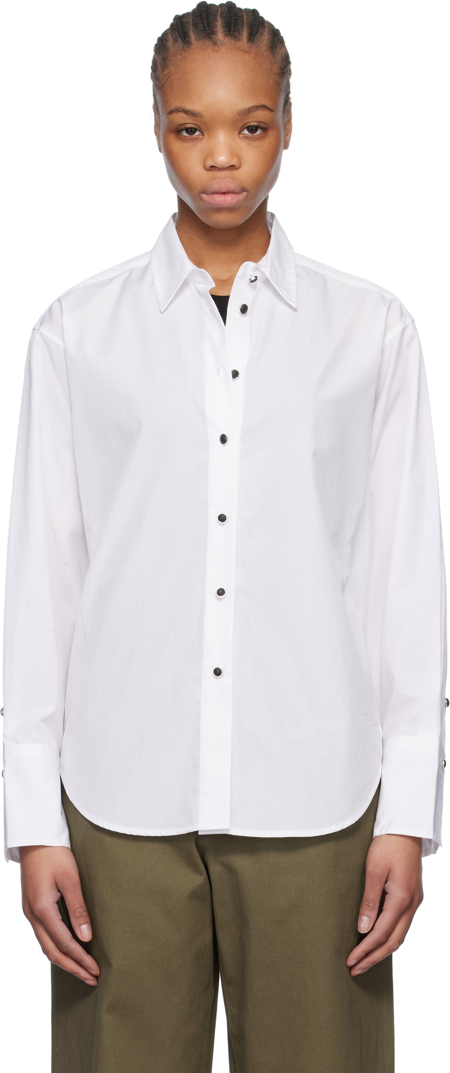 Риза rag & bone Rag & Bone Eve Button-Up Shirt Бяло | WAW24HA0014601, 0