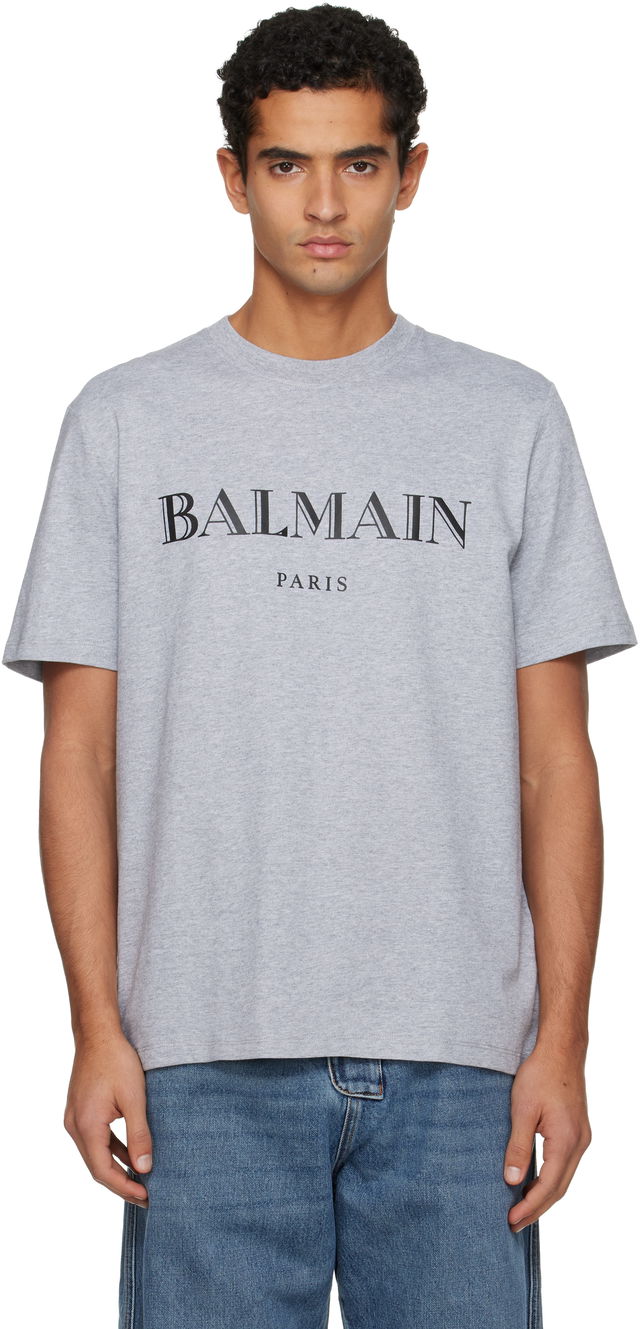 Balmain Paris Print Short-Sleeve T-Shirt