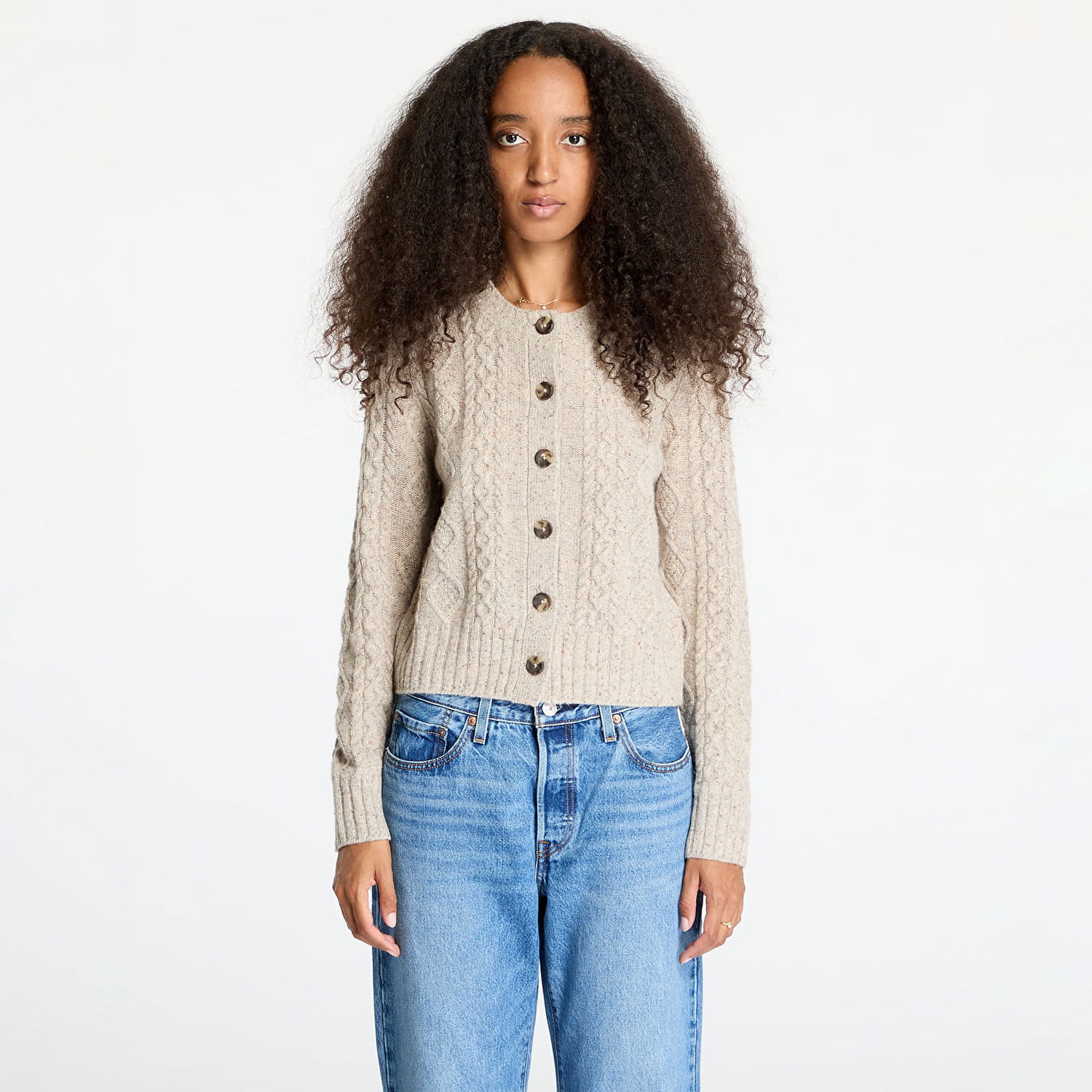 Пуловер Levi's Primrose Cable Cardigan Beige Бежово | A8920-0004, 0