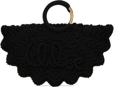Дамска чанта CHLOÉ Chloé Small Paravent Bracelet Bag Черно | CH25US622P23, 0
