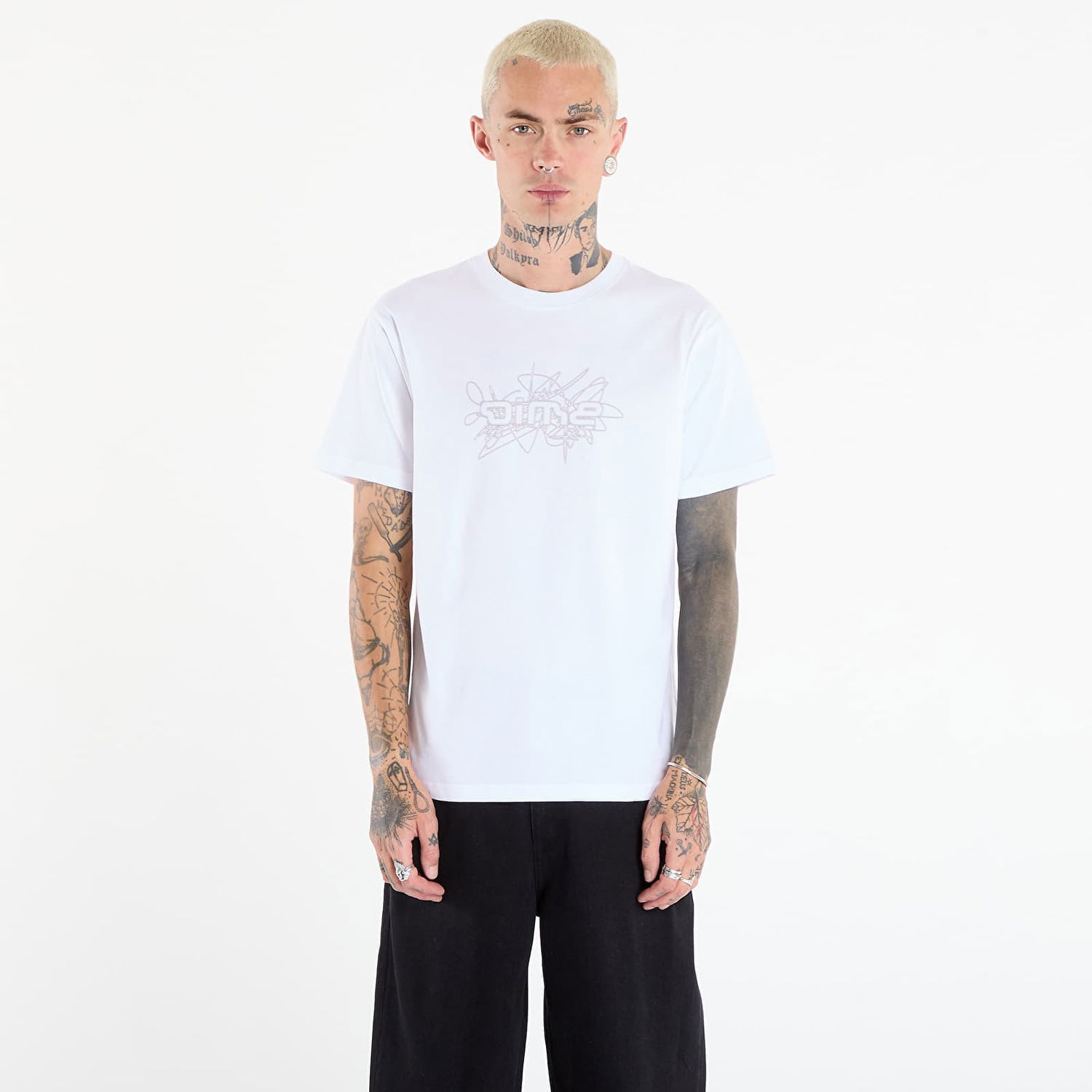 Тениска Dime Dime Glyph T-Shirt Бяло | DIMEFA2567WHT, 0