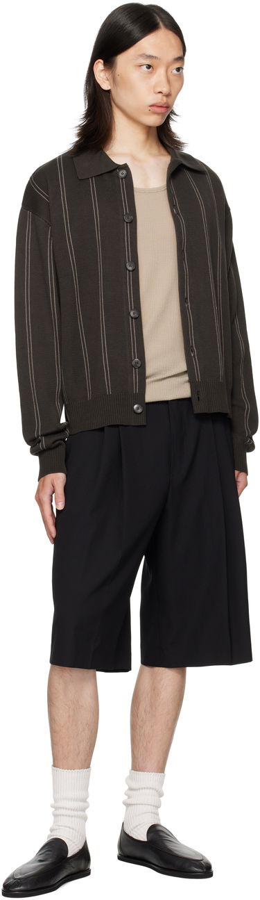 Къси панталони Dries Van Noten Dries Van Noten Wool Pleated Shorts Черно | 252-020935-2057, 3